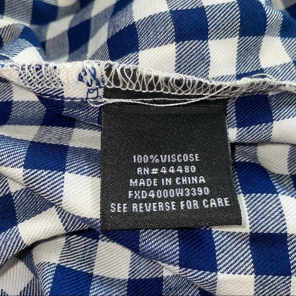 Tinsel Blue Gingham Shirt Dress from Stitch Fix - Picture 5 of 7